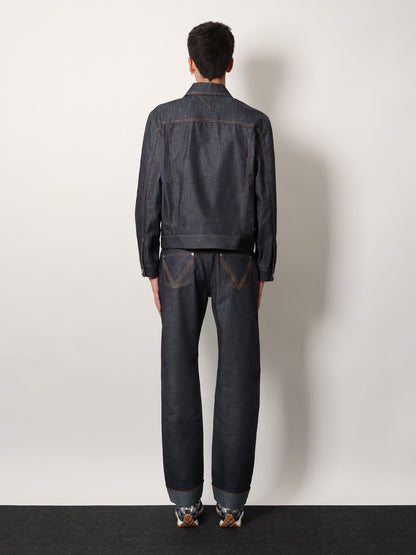 Bottega Veneta Wide Leg Jeans With Turn Up