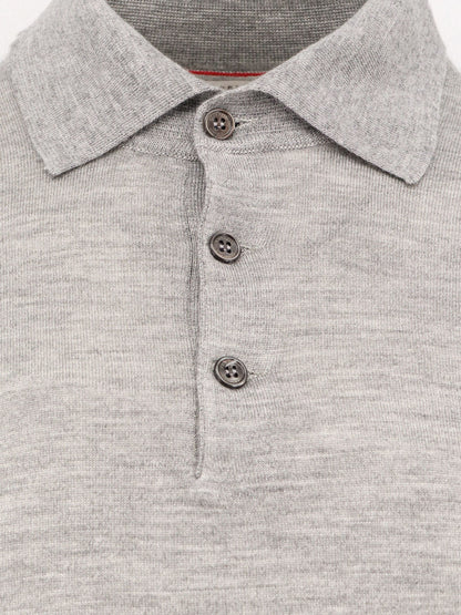 Brunello Cucinelli Cashmere And Cotton Polo Shirt