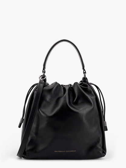 Brunello Cucinelli Bucket Mellow Leather Shoulder Bag
