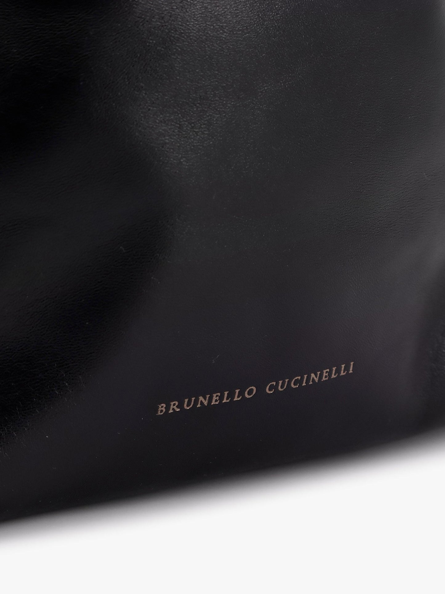 Brunello Cucinelli Bucket Mellow Leather Shoulder Bag