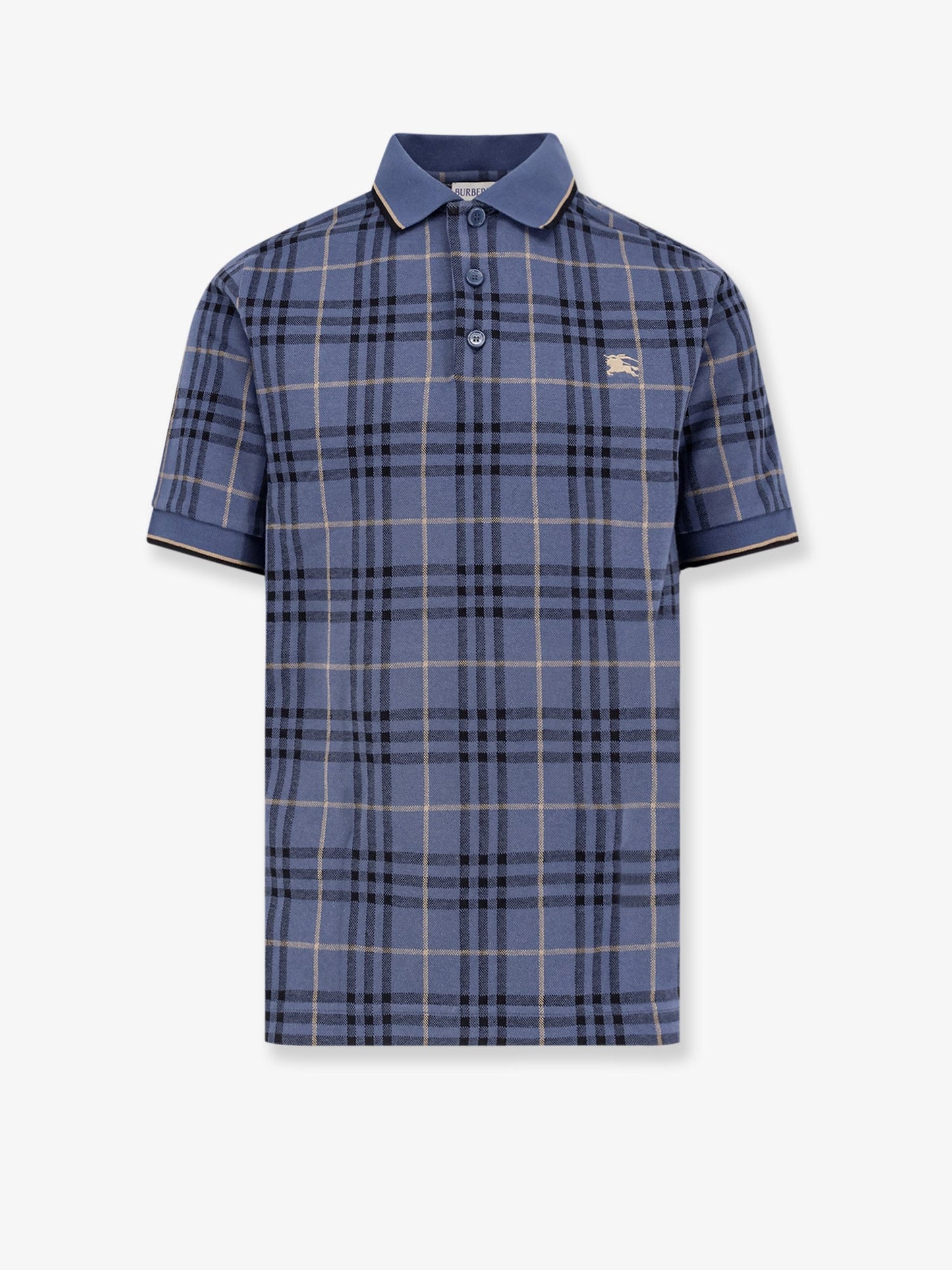 Burberry Stan Polo Shirt With Check Print