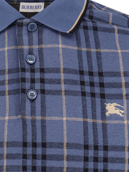 Burberry Stan Polo Shirt With Check Print