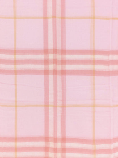 Burberry Wool Scarf With Burberry Check Motif