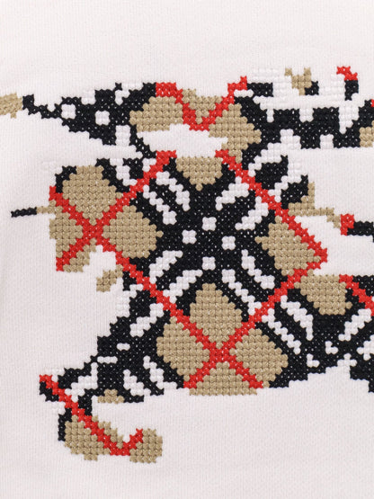 Burberry Cotton Sweatshirt With Logo Embroidery