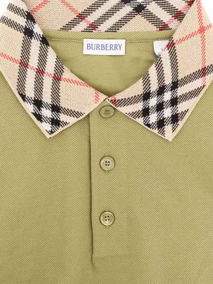 Burberry Organic Cotton Blend Polo Shirt