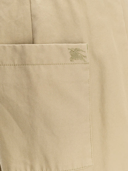 Burberry Burberry Check Cuffed Cotton Trousers