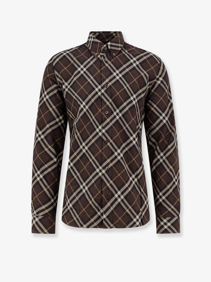 Burberry Cotton Shirt With Check Motif