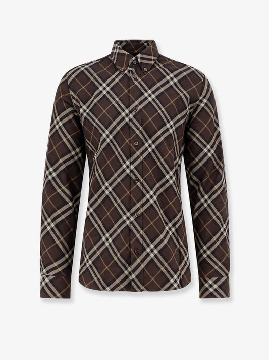 Burberry Cotton Shirt With Check Motif