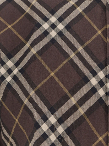 Burberry Cotton Shirt With Check Motif