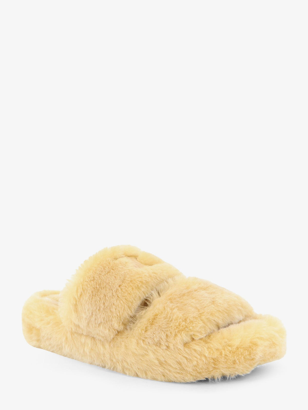 Celine Triomphe Slide 05 shearling sandals - Havana