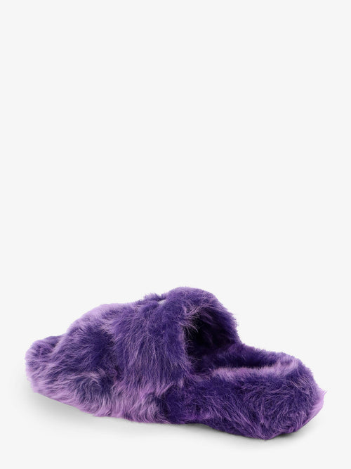 Celine Triomphe Slide 05 shearling sandals - Purple