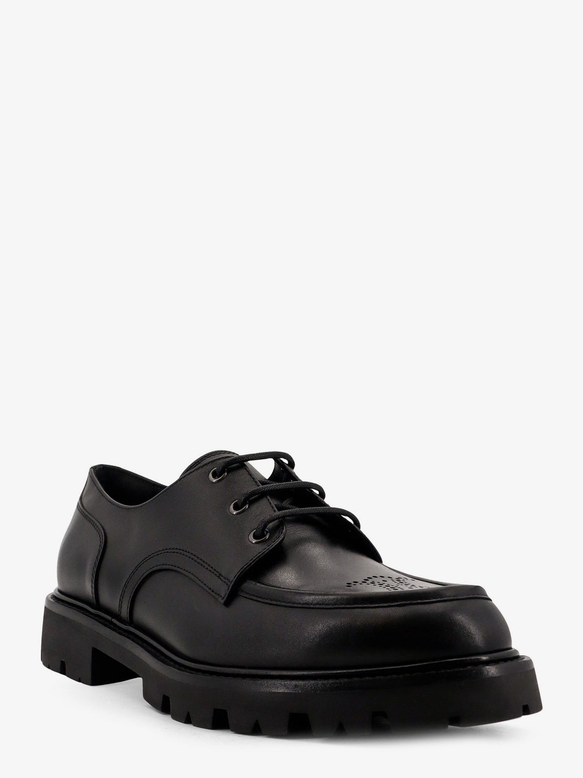 Celine Derby Margaret leather lace-up shoes - Black