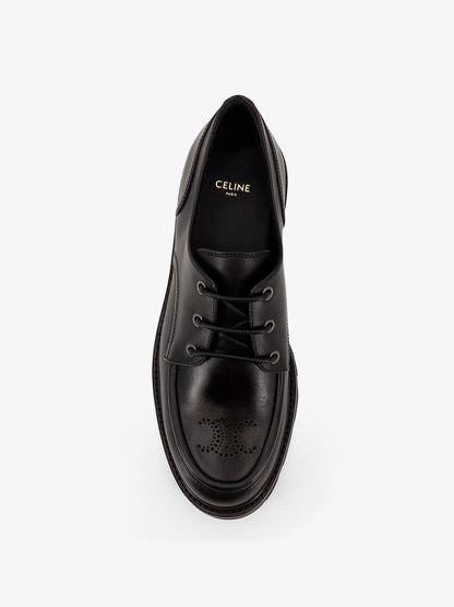 Celine Derby Margaret leather lace-up shoes - Black