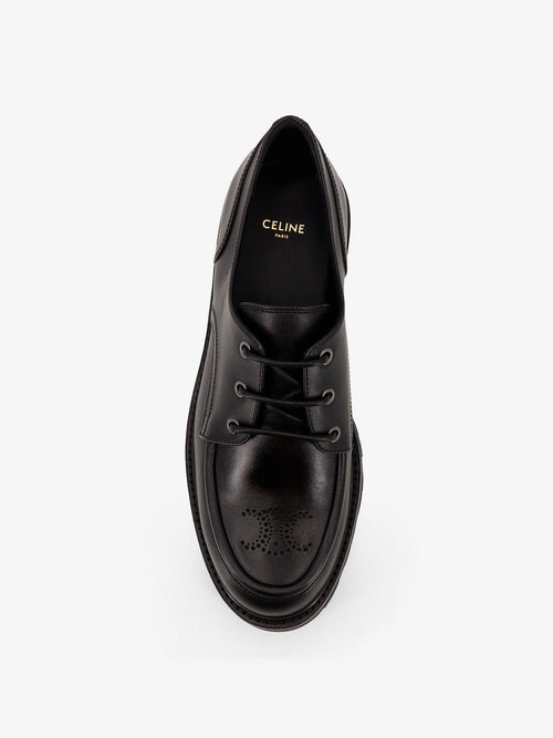 Celine Derby Margaret leather lace-up shoes - Black