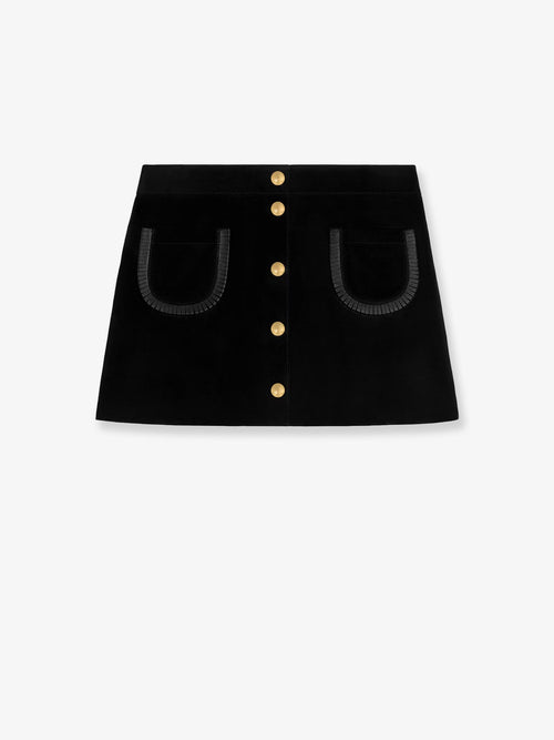 Celine Suede miniskirt - Black