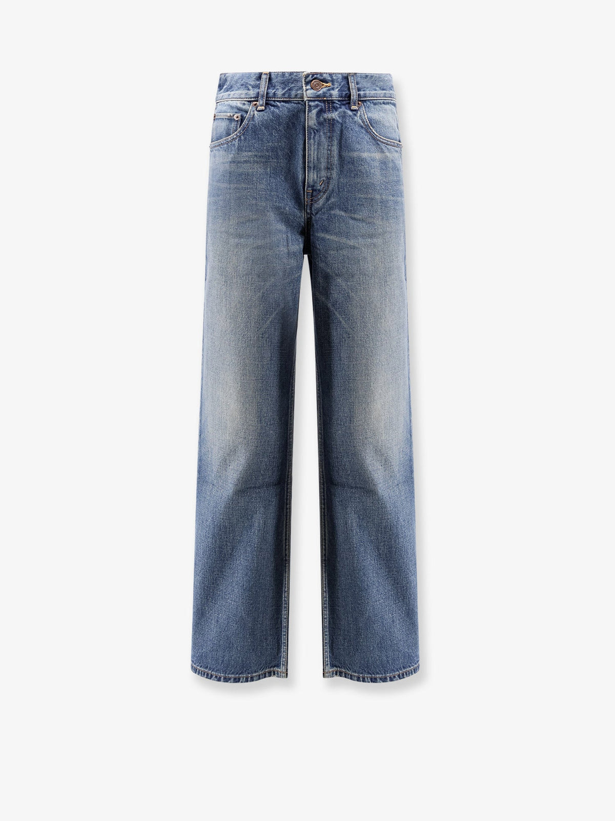 Celine Stone-washed cotton jeans - Cherry Wave