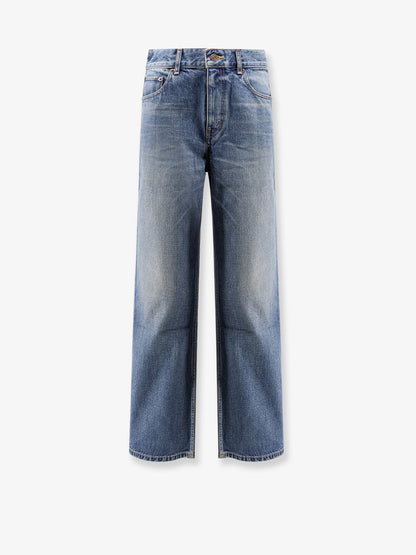 Celine Stone-washed cotton jeans - Cherry Wave