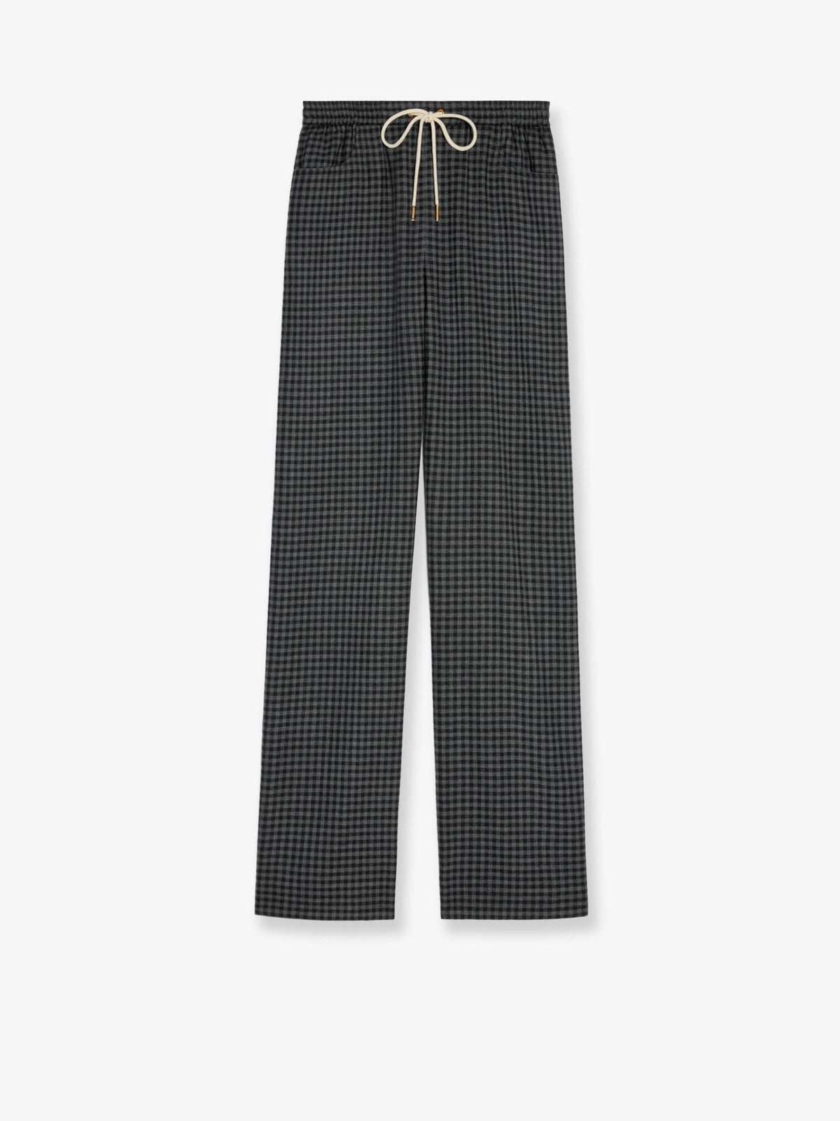Celine Madras wool and cashmere jogger trousers - Antracitenoir