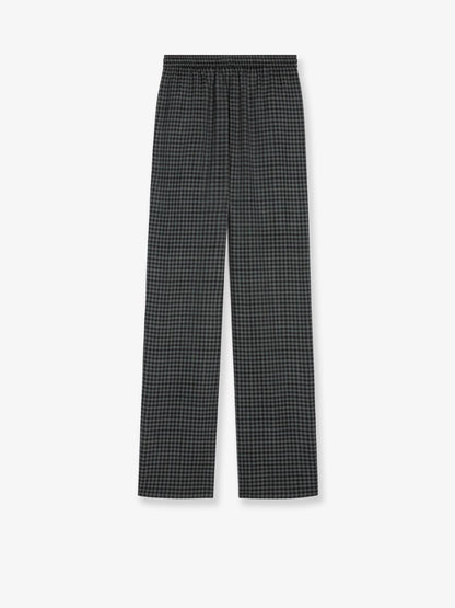 Celine Madras wool and cashmere jogger trousers - Antracitenoir