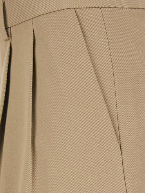 Celine Wool and cotton trousers - Beige Militaire