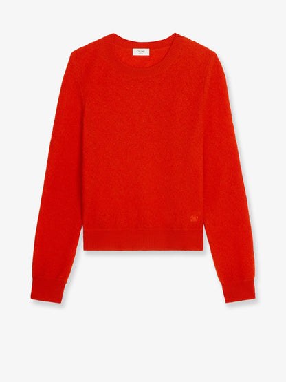 Celine Wool sweater with Triomphe detail - Bright Red