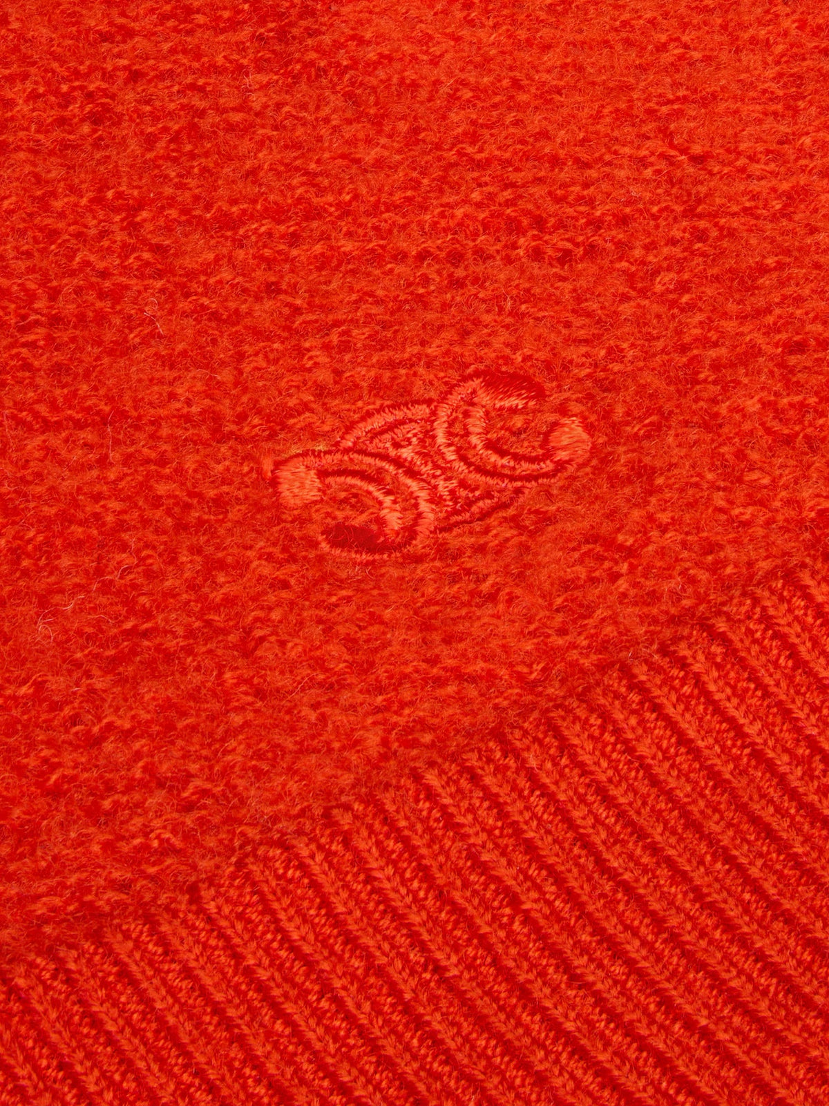 Celine Wool sweater with Triomphe detail - Bright Red