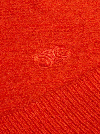 Celine Wool sweater with Triomphe detail - Bright Red
