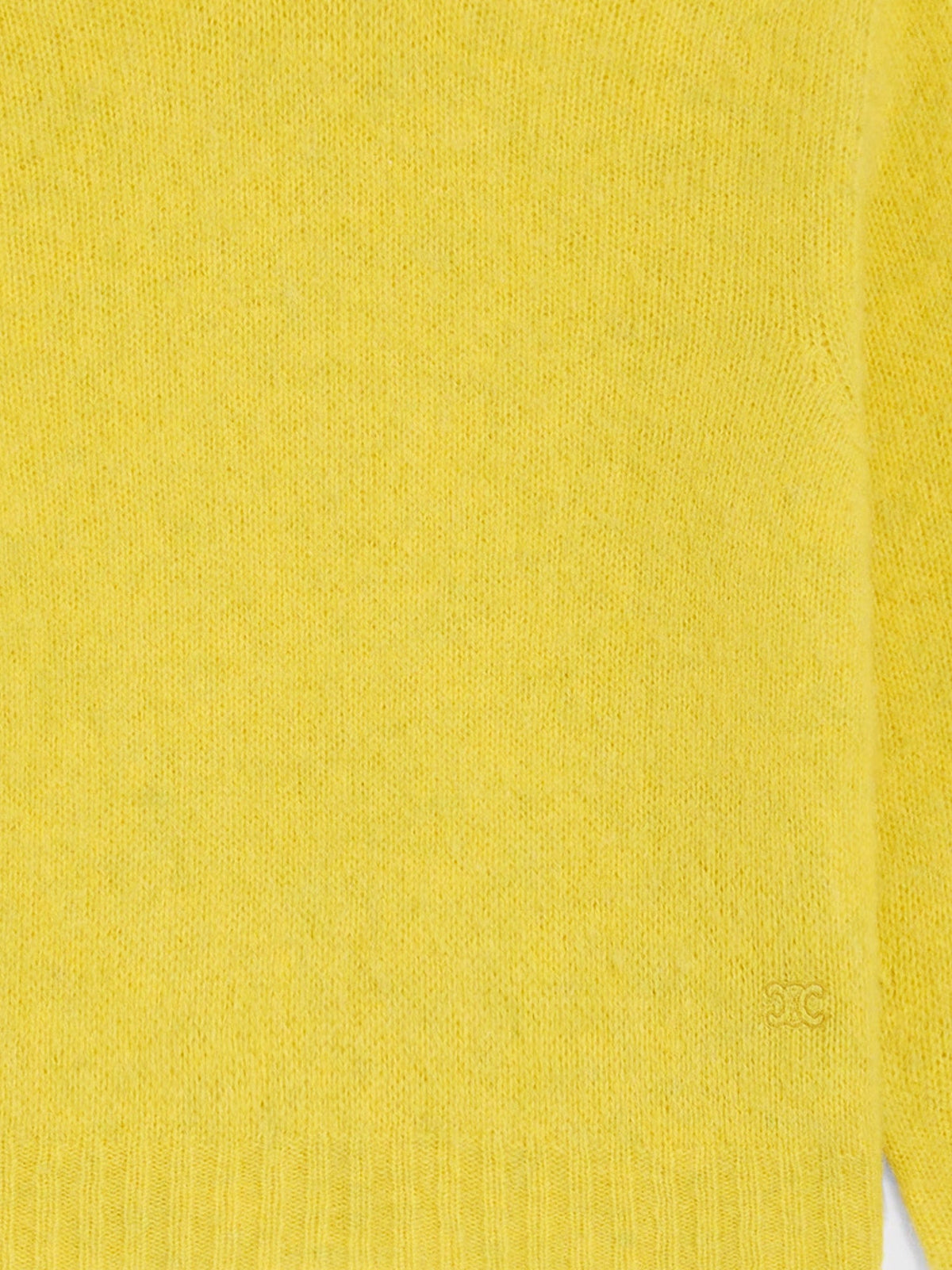 Celine Wool turtleneck with Triomphe embroidery - Jaune