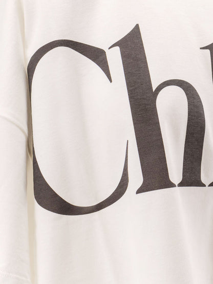Chloe' Cropped Cotton T Shirt