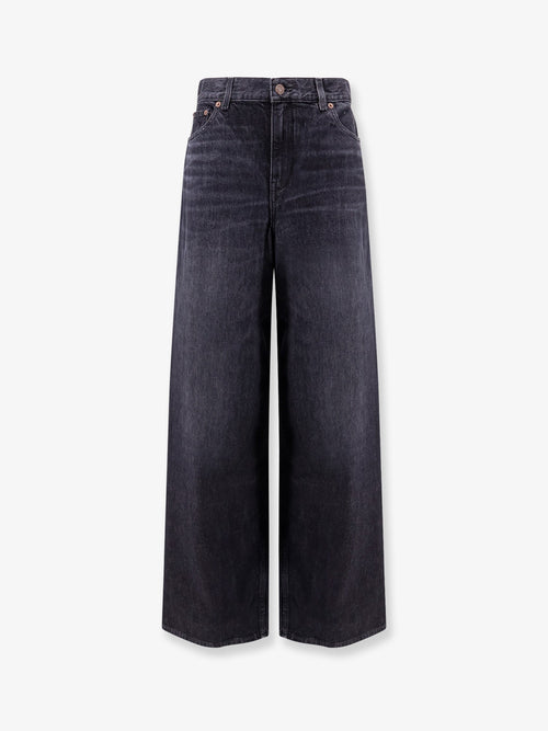 Chloe' Jeans with iconic leather logo tag - Onyxblack
