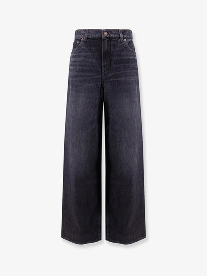 CHLOE' - Jeans with iconic leather logo tag