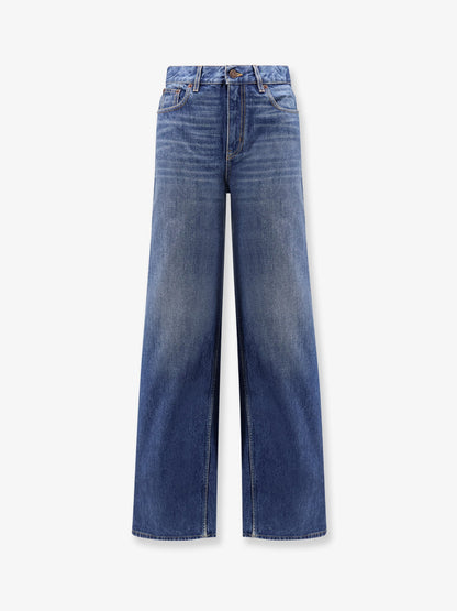 Chloe' Jeans With Leather Logo Tag