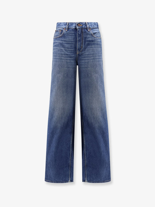Chloe' Jeans With Leather Logo Tag