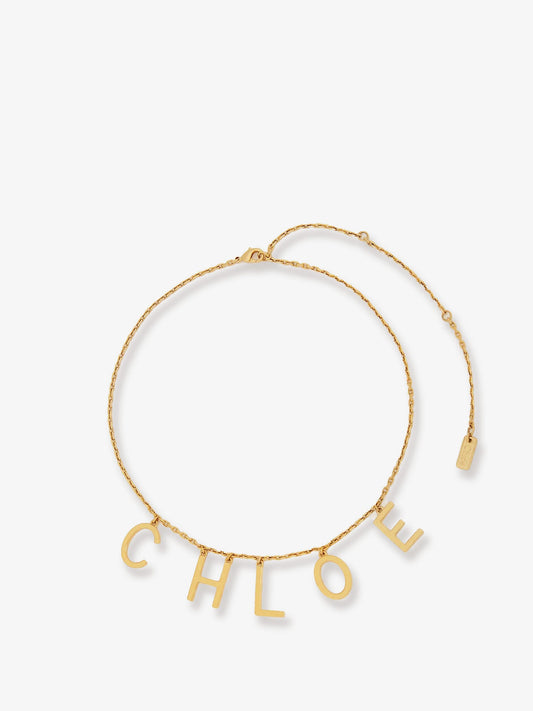 Chloe' Chloé Letters Brass Necklace