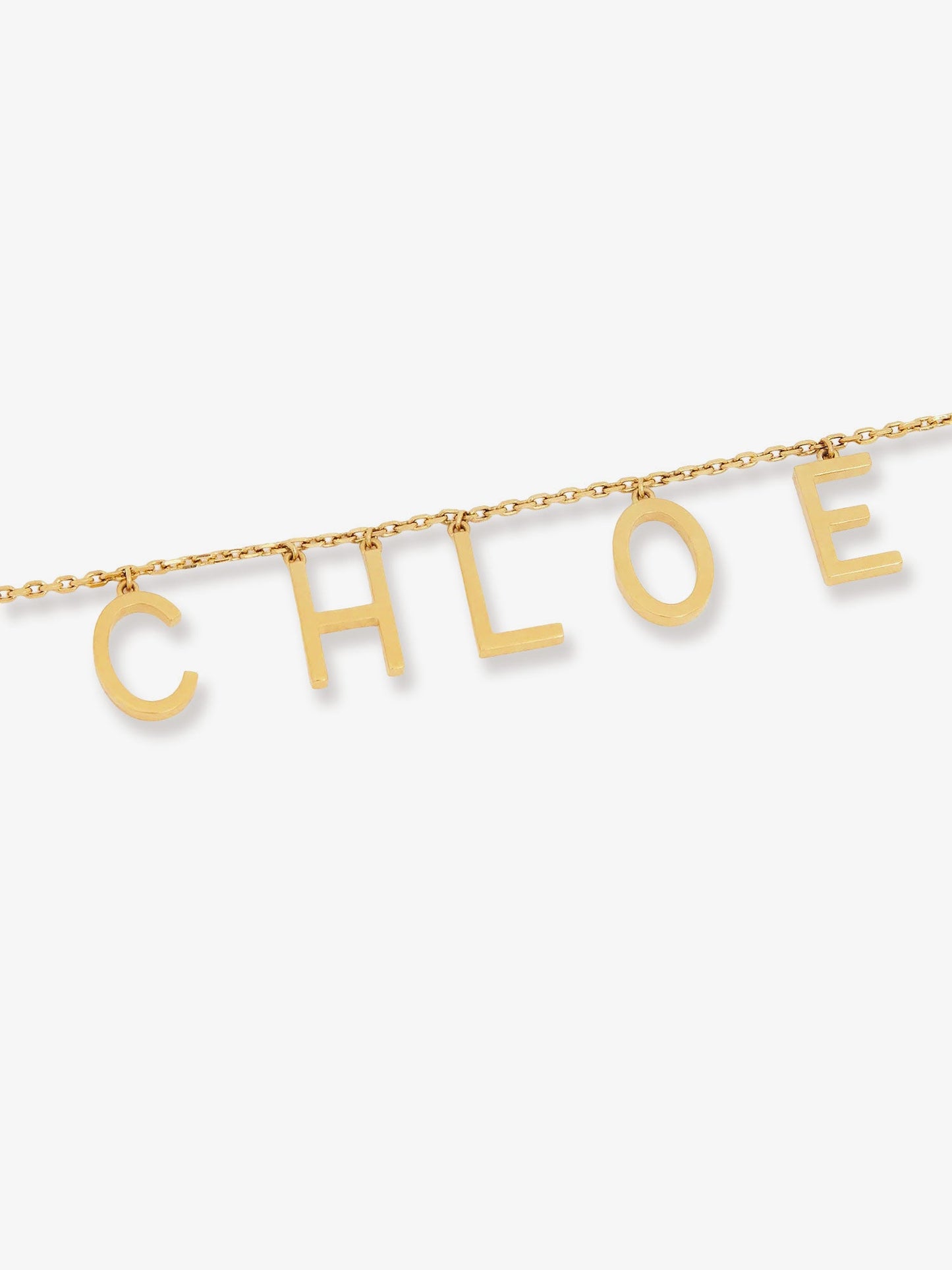 Chloe' Chloé Letters Brass Necklace