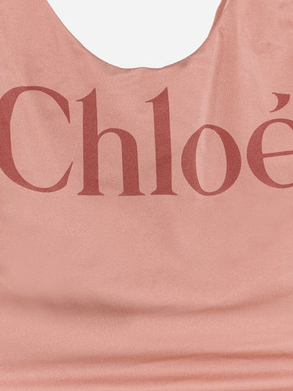 Chloe' Nylon One Piece Swimsuit With Logo