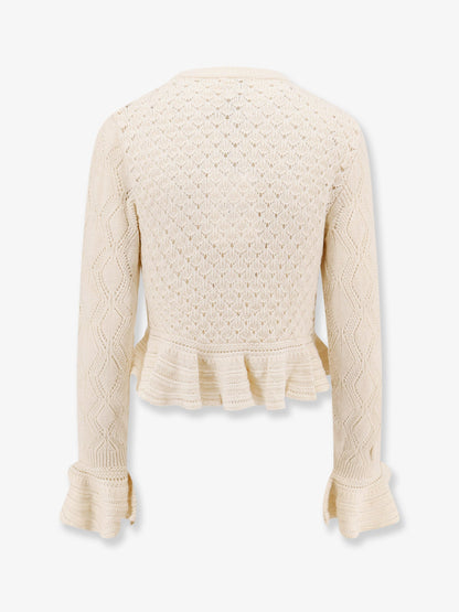 Chloe' Cardigan With Rouches