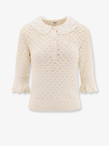 Chloe' Cotton, Alpaca And Silk Top