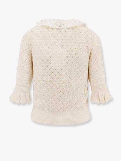 Chloe' Cotton, Alpaca And Silk Top