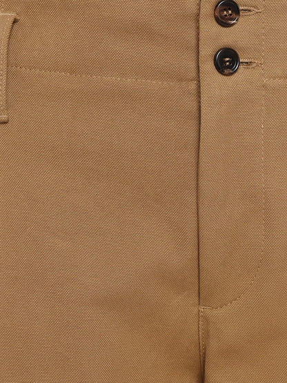 Chloe' Wide Leg Canvas Trousers