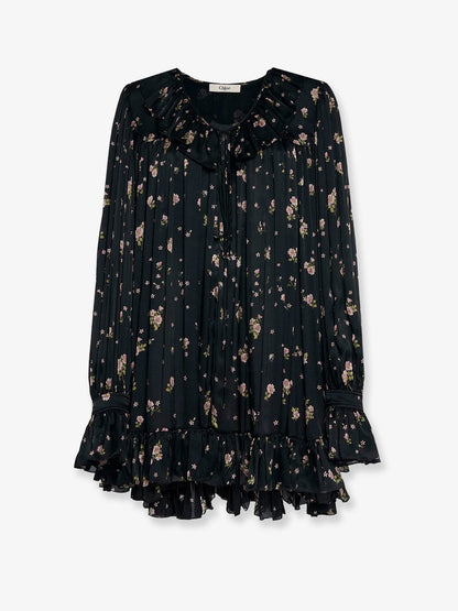 Chloe' Silk Short Dress