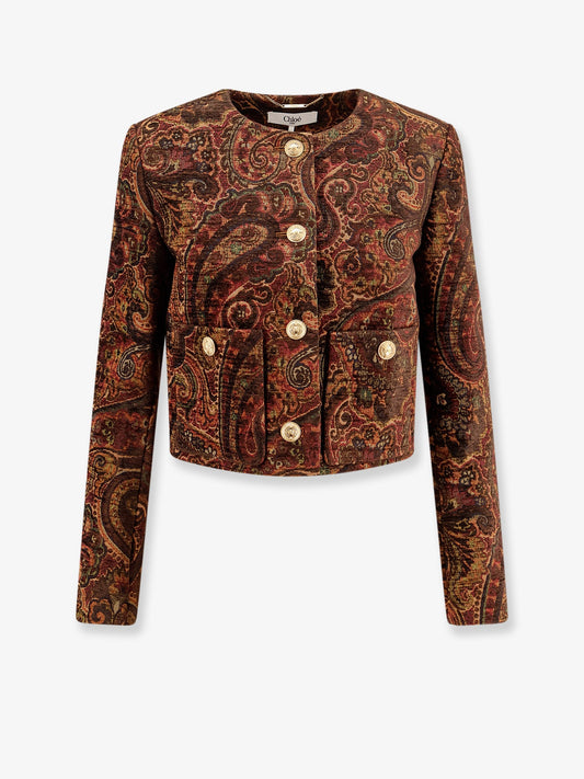 Chloe' Blazer With Multicolor Pattern
