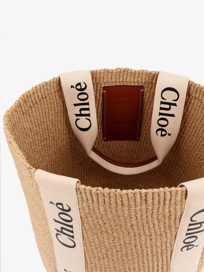 Chloe' Woody Rafia Shoulder Bag