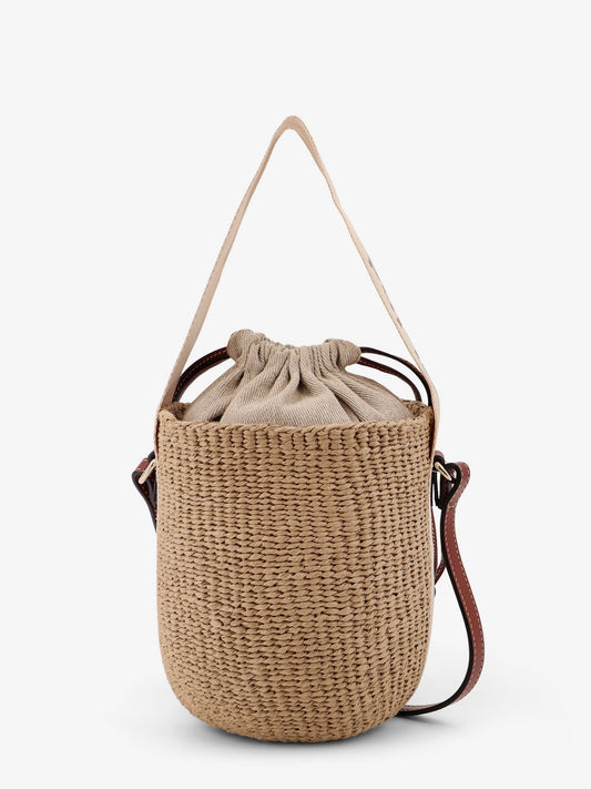 Chloe' Woody Rafia Bucket Bag