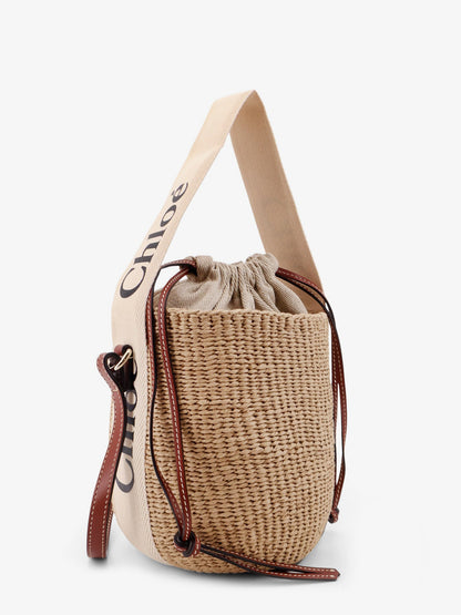 Chloe' Woody Rafia Bucket Bag