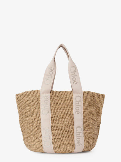 Chloe' Woody Rafia Shoulder Bag