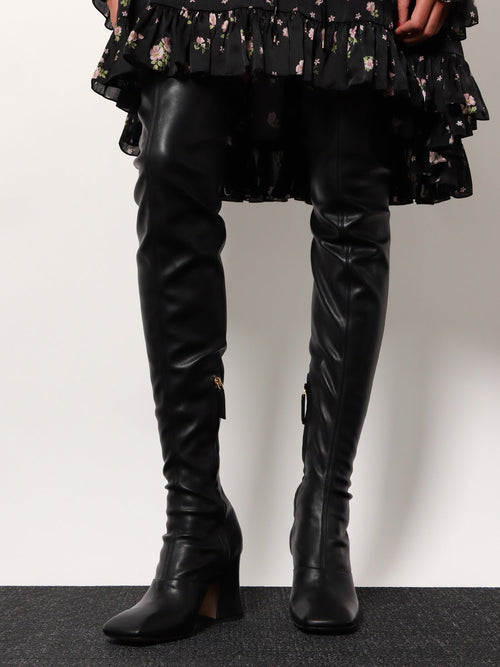 Chloe' Janis Over The Knee leather boots - Black