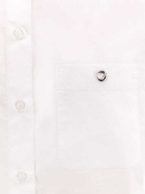 Coperni Boyfriend popeline cotton Shirt - White