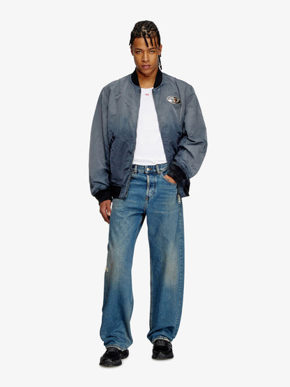 Diesel J Kepes Delavé Nylon Bomber Jacket
