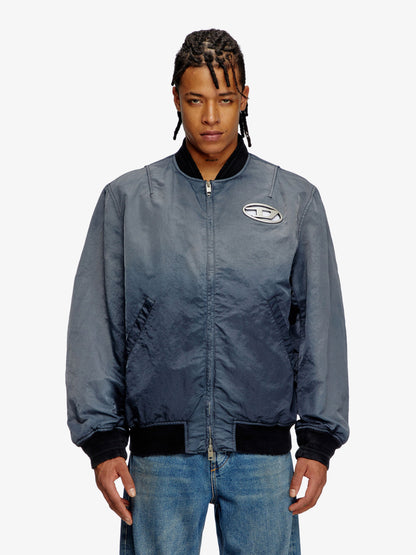 Diesel J Kepes Delavé Nylon Bomber Jacket